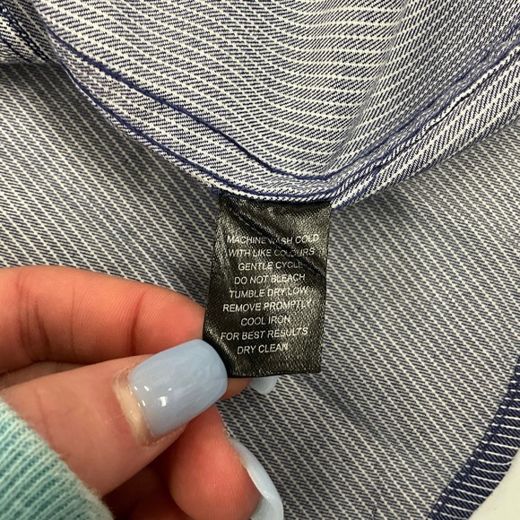 Men’s J. Campbell Los Angeles Lg Sleeve Button Up Embroidery Blue  Sz XL - Picture 9 of 10